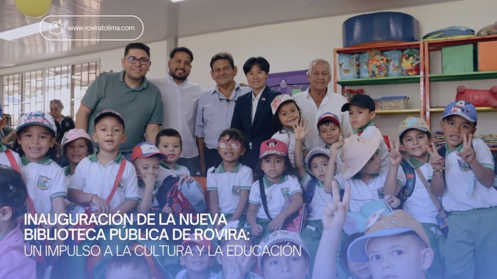inauguracion de la biblioteca en rovira tolima